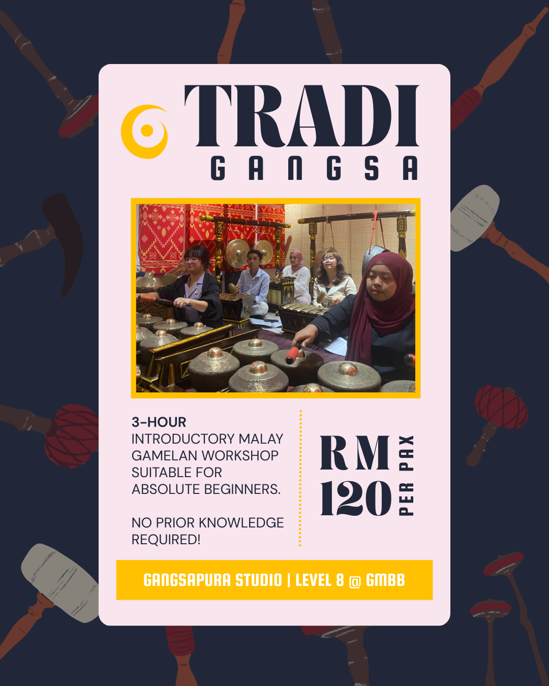TRADI GANGSA – Beginner Malay Gamelan Workshop