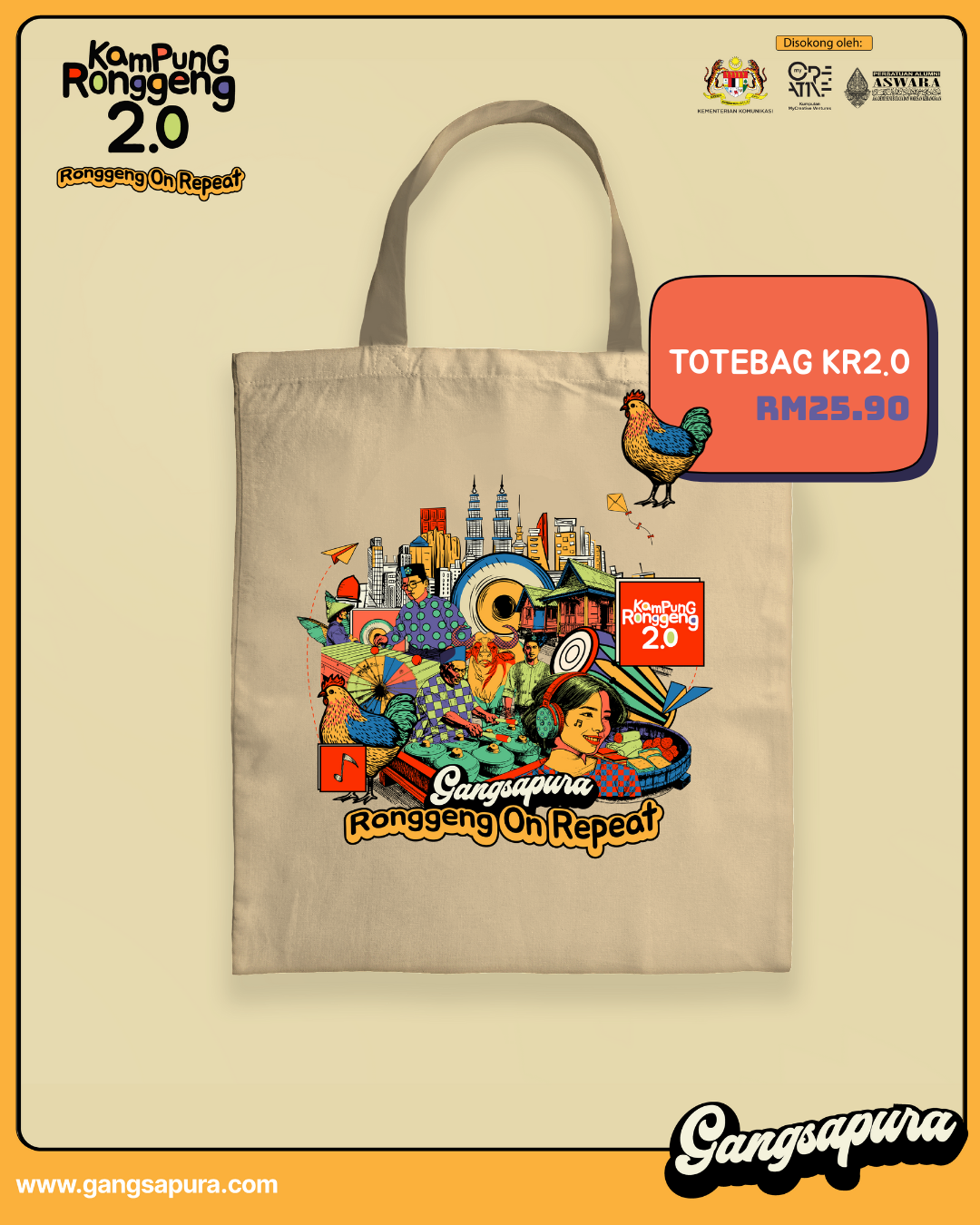 KR2.0 Merch: Totebag