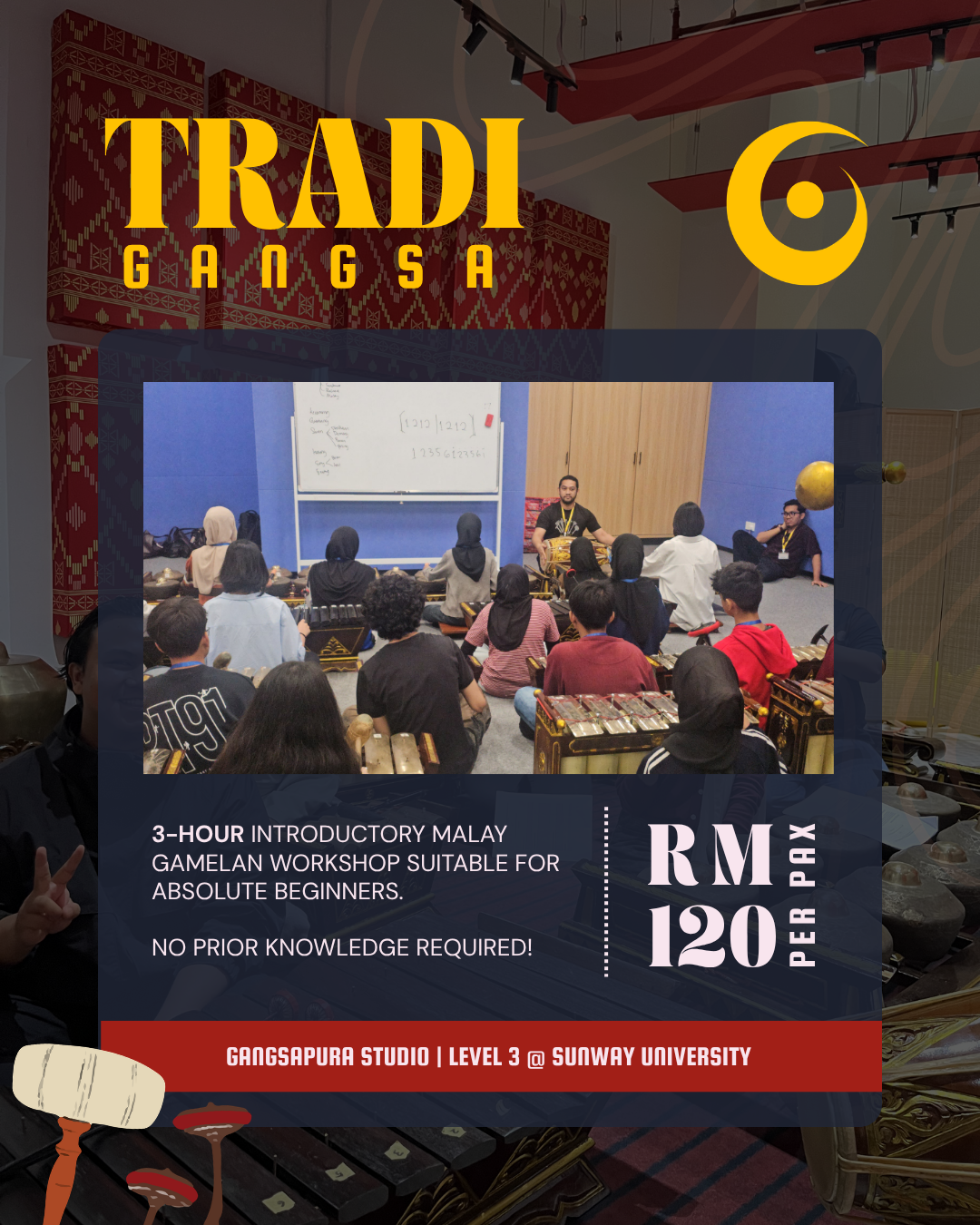 TRADI GANGSA – Beginner Malay Gamelan Workshop